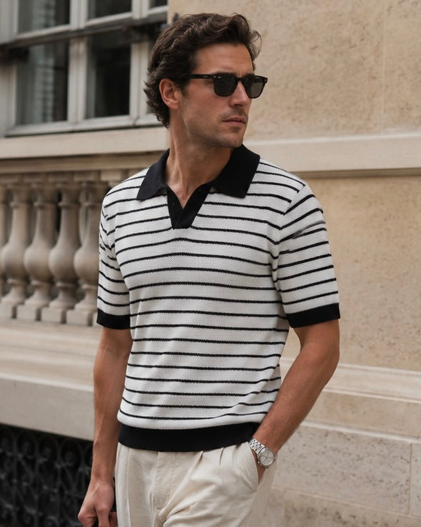 Polo MAGNO Crema + Marino