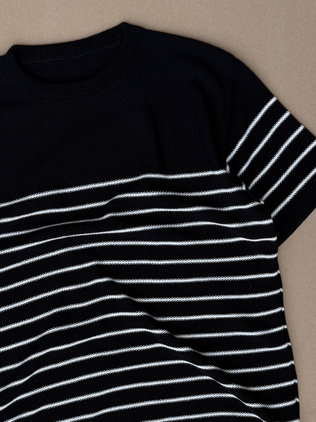 T-Shirt ADRIÁN Negro + Crema