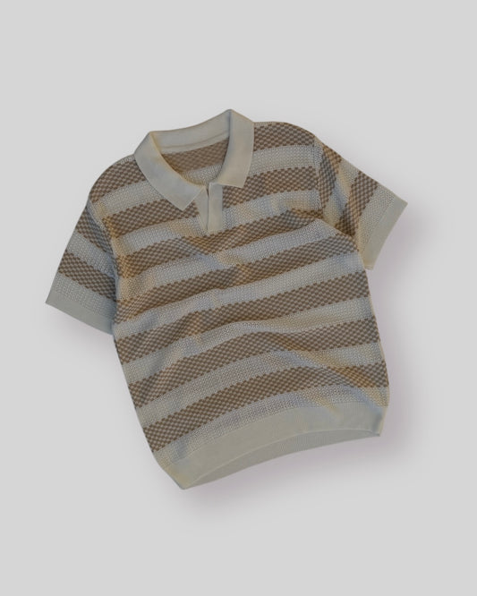 Polo MAURICIO Crema + Beige